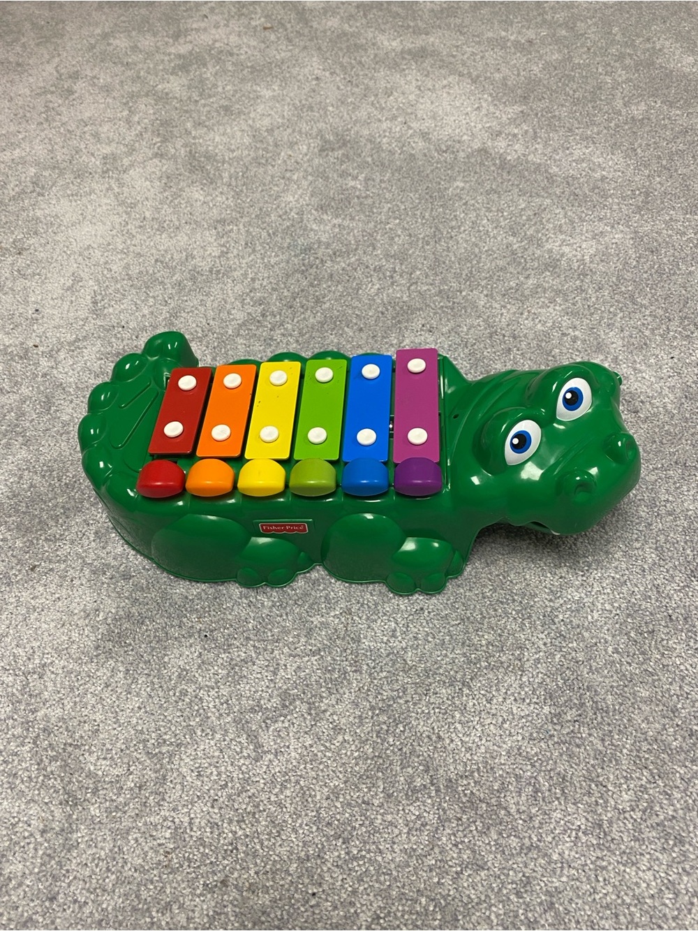 Fisher-Price Green Alligator Xylophone with Rainbow Keys
